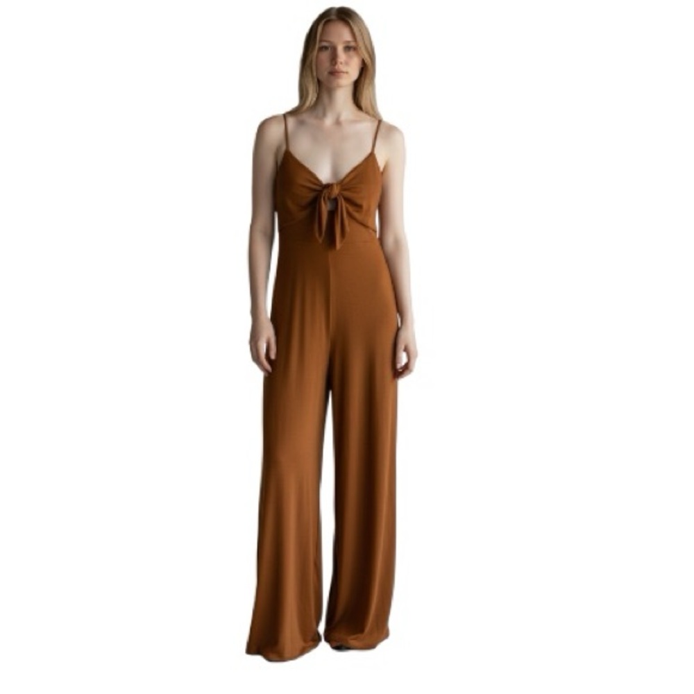 Los Angeles Atelier & Other Stories Caramel Brown Jumpsuit Size 6